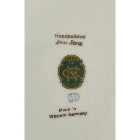 Vintage Fragonard Love Story Porcelain Plate 11" - Bavaria, Germany - Picture 4 of 5